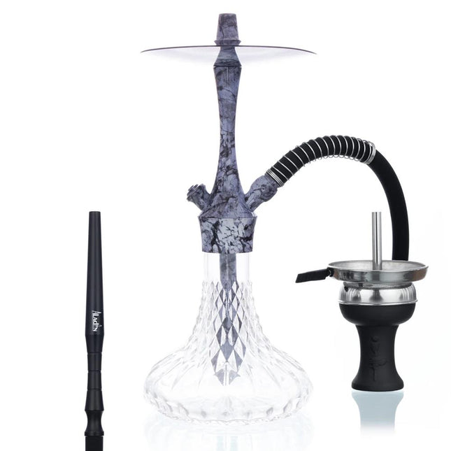 Aladin-Shisha-Aluminium-380-Weiß-Marmoriert