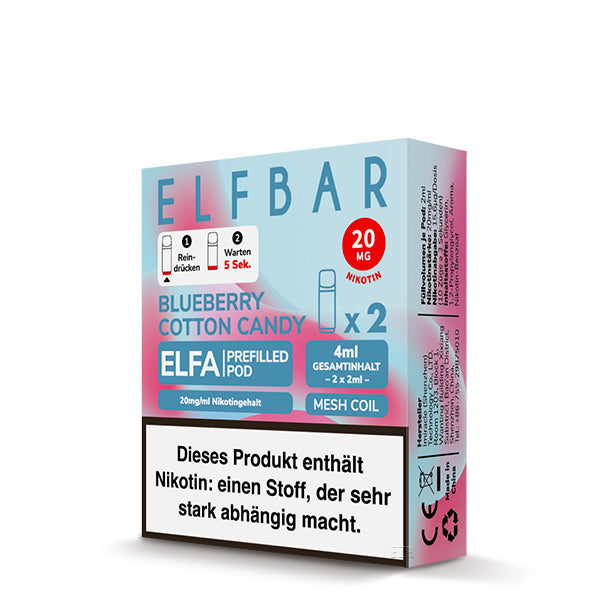 Elfbar ELFA Pods - Blueberry Cotton Candy (2er Pack)