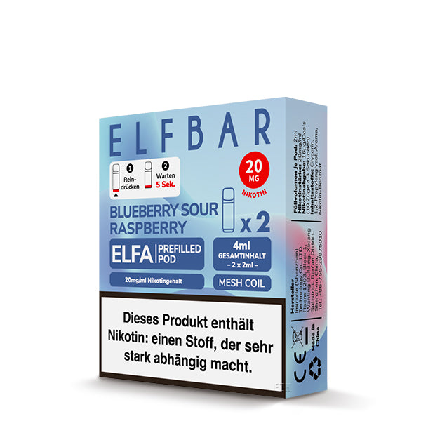 Elfbar ELFA Pods - Blue Sour Raspberry (2er Pack)