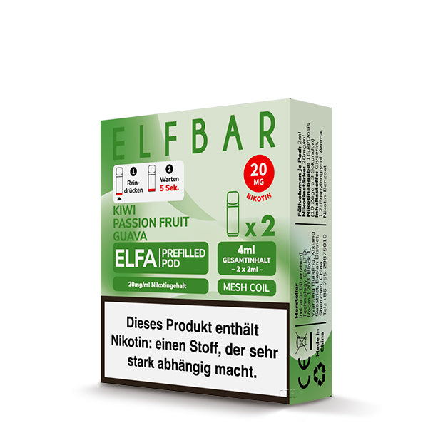 Elfbar ELFA Pods - Kiwi Passionfruit Guava (2er Pack)