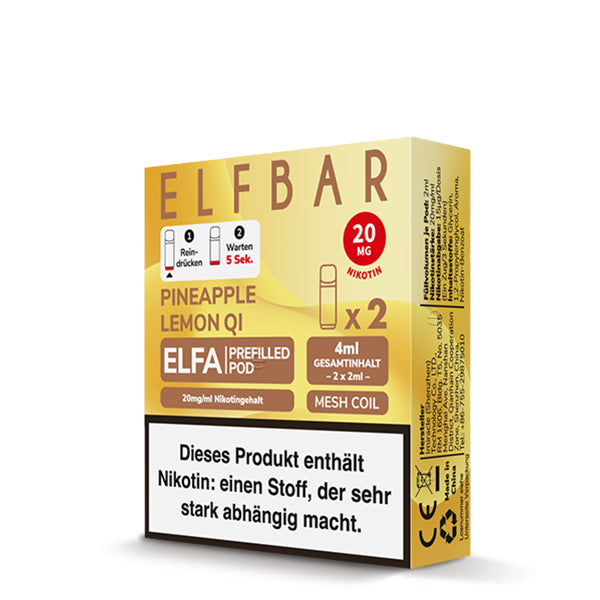 Elfbar ELFA Pods - Pineapple Lemon Qi (2er Pack)