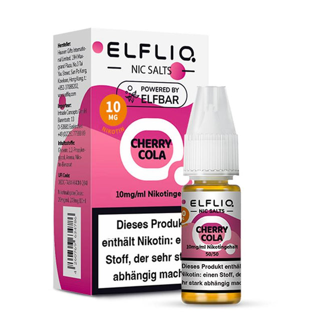 Elfbar ElfLIQ 10ml - Cherry Cola 10mg