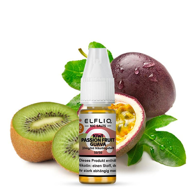 Elfbar ElfLIQ 10ml - Kiwi Passion Fruit Guava10mg